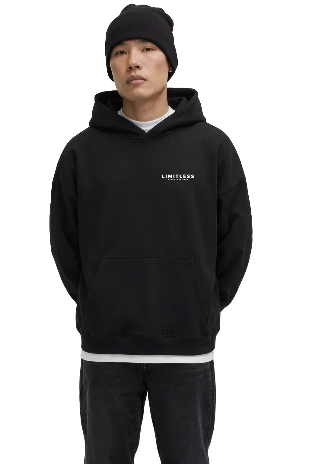 Men's BKL/WHT Limitless Hoodie - Grind n Flow