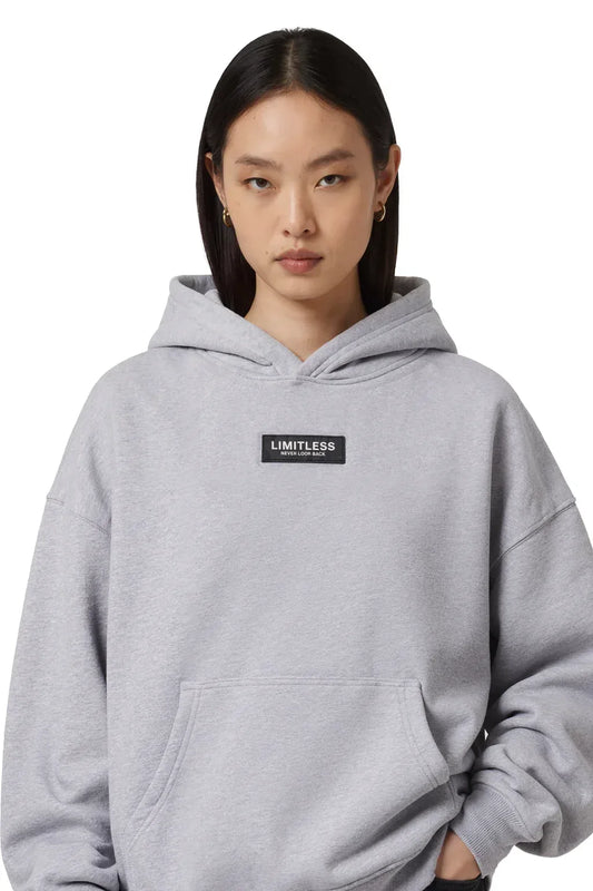 LIMITLESS Fleece Hoodie (Heather Grey) - Grind n Flow