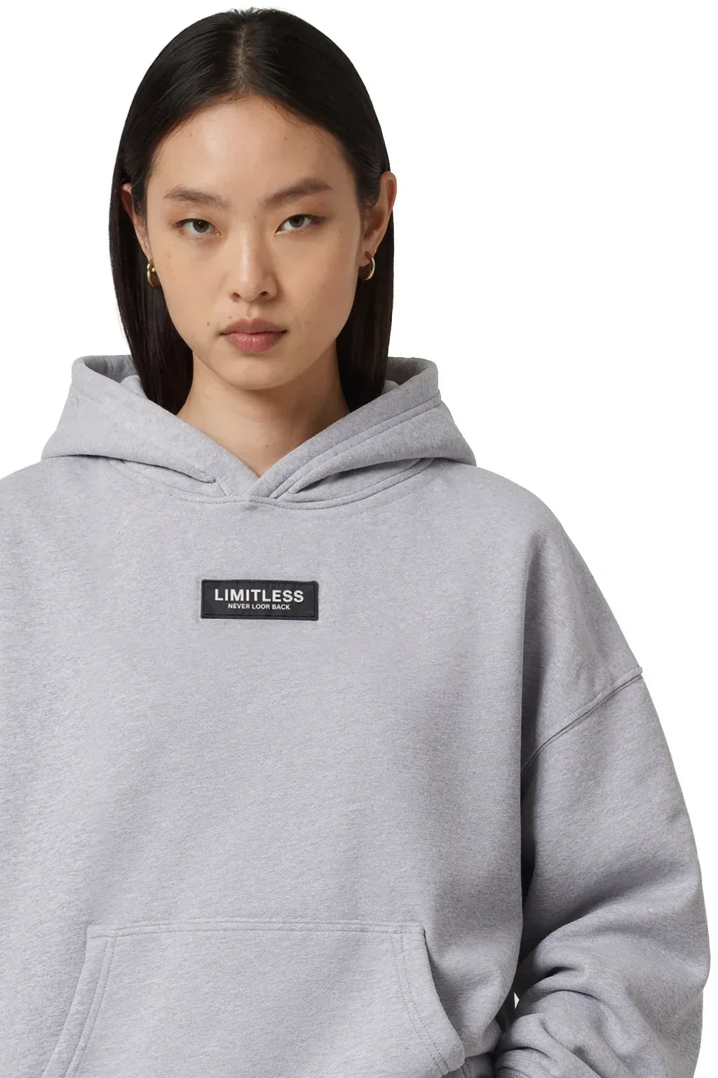 LIMITLESS Fleece Hoodie (Heather Grey) - Grind n Flow